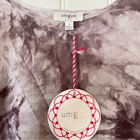 NWT Umgee Tie Dye Tank Top in Mocha Size Small Bohemian Festival Concert Beach - Picture 10 of 10